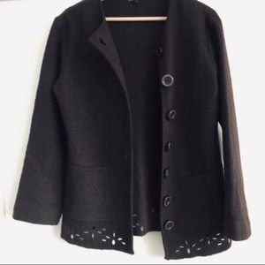 Vintage Wool Rino Rossi Brown Cardigan Sweater